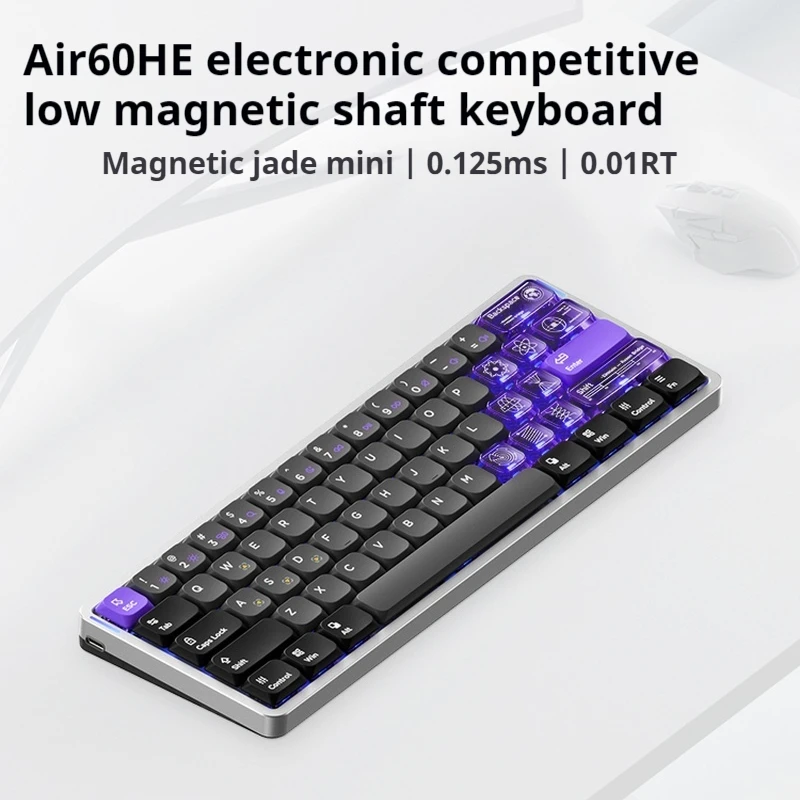 NuPhy Air60 HE Teclado mecánico eje magnético enano gatillo rápido 0,01mm precisión PC Esports teclados para juegos de portátiles - imagen 2