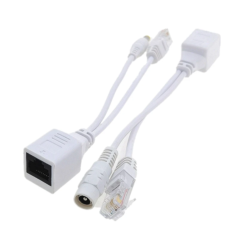 Cable adaptador POE de alimentación pasiva sobre Ethernet, divisor POE, módulo de fuente de alimentación del inyector RJ45, 12-48v para IP Camea, 1 Uds. - imagen 5