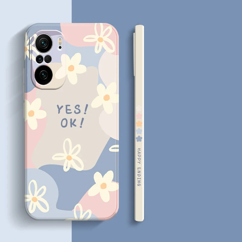 Funda de teléfono con flores para Xiaomi Redmi Note 14 13 12 Pro Plus 5G 12S 12 11S 11 10S Redmi 12 13C, funda de silicona suave mate a prueba de golpes - imagen 3