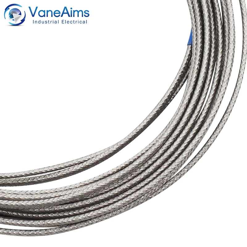 Termopar para arandela de orificios, VaneAims tipo K J PT100, Sensor de temperatura, Cable trenzado de 0,5/1/2/3M para controlador de temperatura - imagen 4