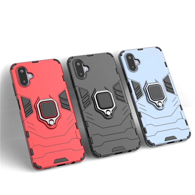 Para Samsung Galaxy F06 funda para Samsung Galaxy F06 M06 funda a prueba de golpes armadura dura soporte de PC parachoques de silicona para Galaxy F06 M06 - imagen 2