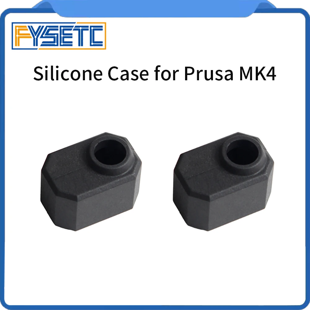2 uds/5 uds funda de silicona negra piezas de impresora 3D resistentes a altas temperaturas para Prusa MK4