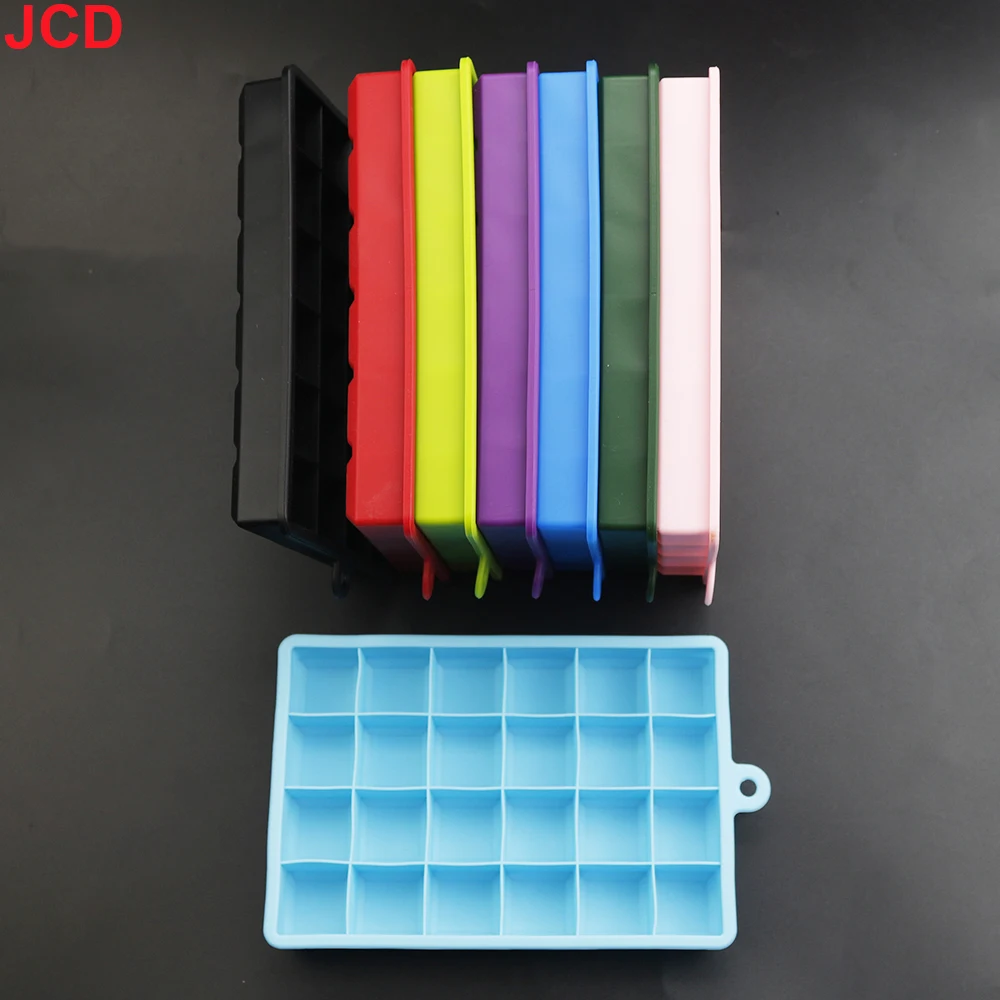 Bandeja de hielo de silicona con tapa/sin tapa, caja cuadrada auxiliar para alimentos, puré, queso, gelatina, Bar, herramienta de cocina, cubo de cóctel, 1 Uds. - imagen 5