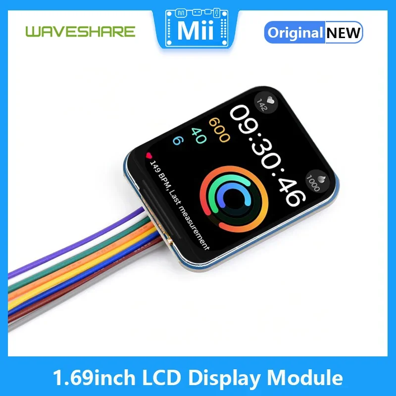 Pantalla LCD Raspberry Pi Módulo de pantalla LCD de 1,69 pulgadas, resolución 240 × 280, interfaz SPI, IPS, 262K colores