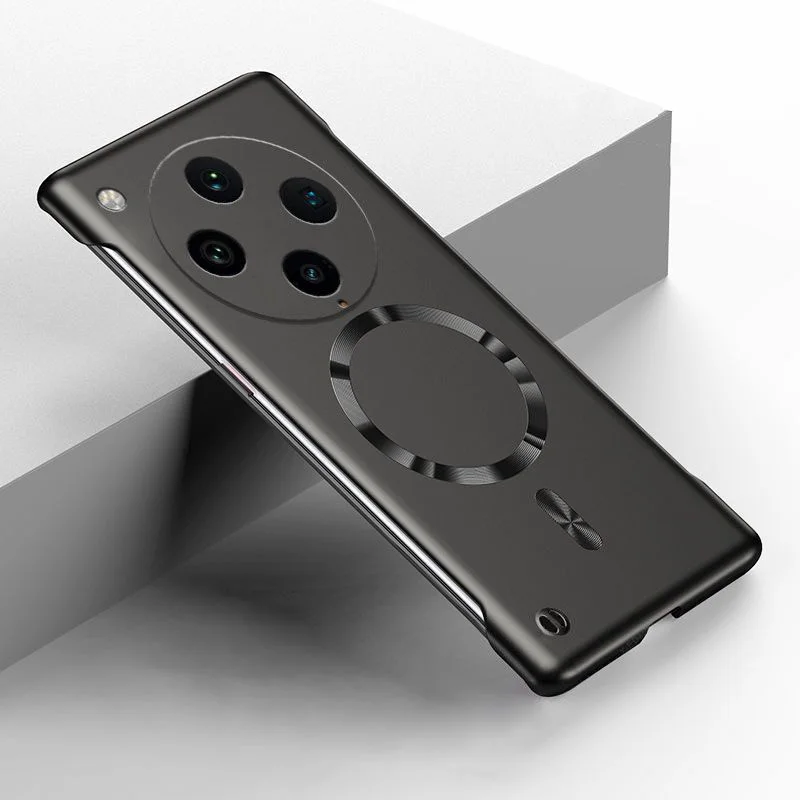 Funda sin marco con pintura de Metal para Oppo Reno 6 8 Find X3 Neo Lite X5 X6 X7 X8 Pro X8S Plus, cubierta de carga inalámbrica Ultra magnética - imagen 2