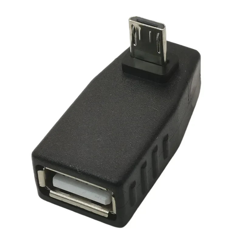 Conector en ángulo arriba, abajo, izquierdo y derecho Micro USB 2,0 macho a USB 2,0 hembra OTG adaptador de Cable de 90 grados para disco flash USB - imagen 4