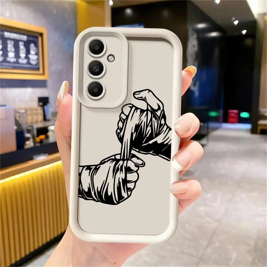 Funda para Samsung Galaxy A25 A26 A33 A54 A55 A21s A73 A56 A32 A22 A35 A52 A36 A24 Puño de línea de TPU suave - imagen 2