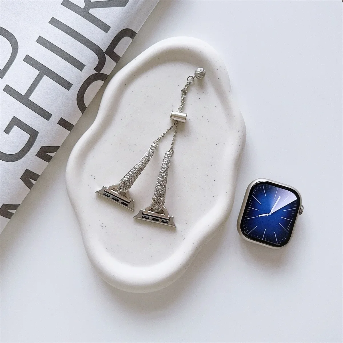 Correa de reloj de joyería para Apple Watch Ultra3/2 SE3/4/5/6 Series 11/10/9/8/7/6, pulsera de moda, correa de reloj 42/44/45/46/49mm 40/41mm - imagen 5