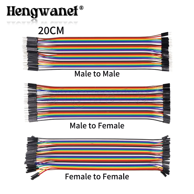 40PIN 20CM línea Dupont macho a macho hembra a macho hembra a hembra puente Cable Dupont para Arduino KIT DIY