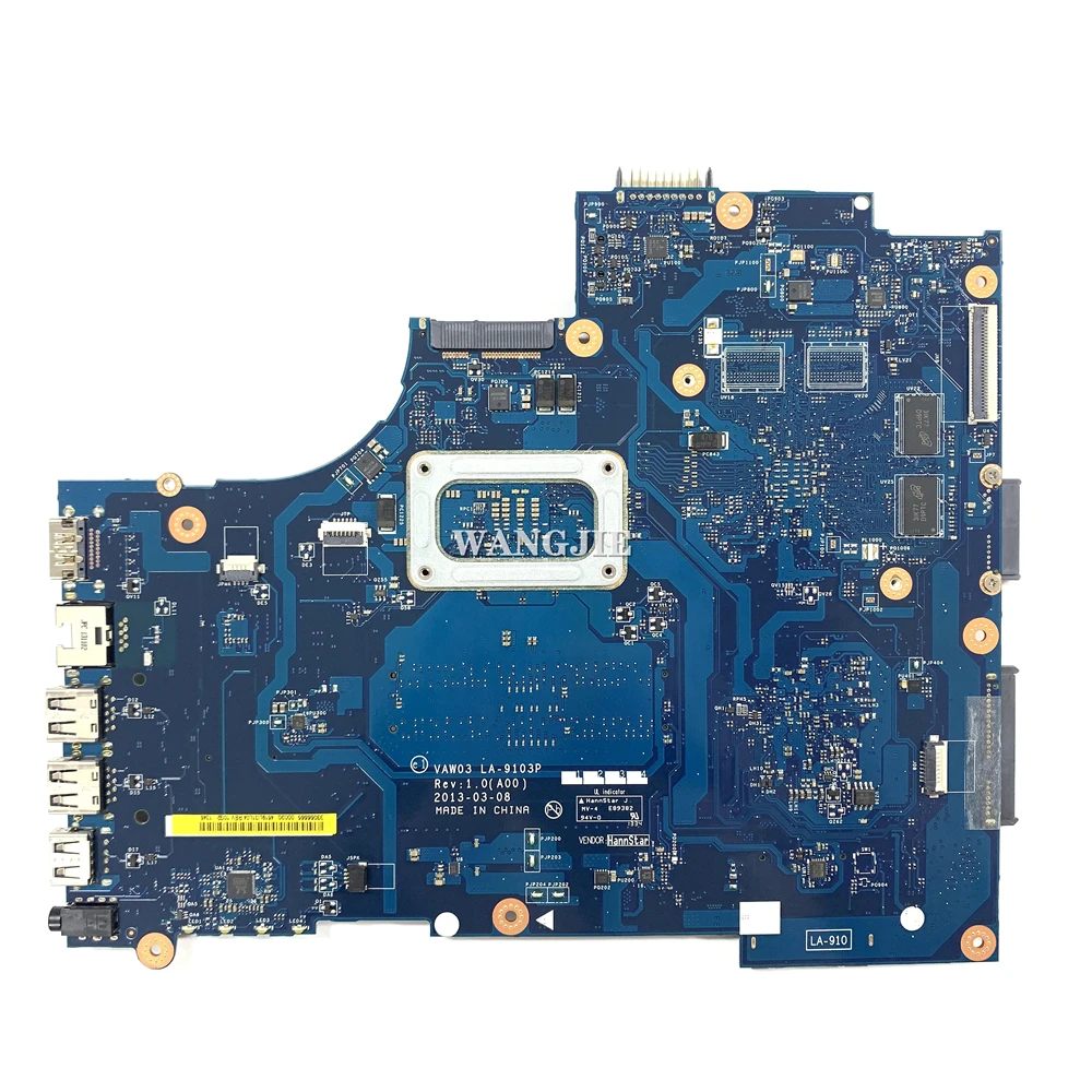 Para Dell Inspiron M531R serie 5535 placa base para ordenador portátil 0NWT8P 0NWTXP 0FNGC4 LA-9103P con A6-5345M CPU HD 8670M 100% en funcionamiento - imagen 2