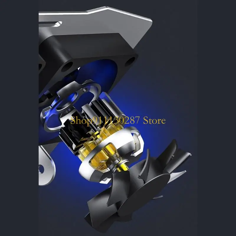 Soporte del soporte del cuaderno portátil J1HC X16 Portable Soporte del cuaderno con altura ajustable y ventiladores Design - imagen 3