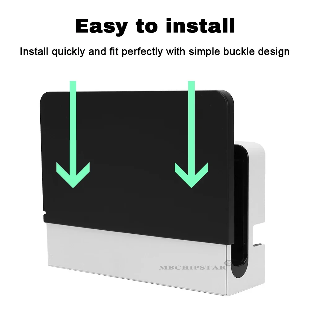 Cubierta de base para Nintendo Switch, estación de carga Oled, reemplazo decorativo, placa frontal, accesorios de carcasa, 4 colores - imagen 4