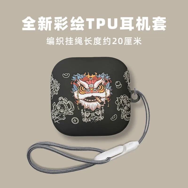 Para Shokz OpenFit 2 T920 funda bonita con colgante de cordón Shokz OpenFit 2 (T920) funda suave de silicona bonita funda protectora de dibujos animados de melocotón - imagen 3