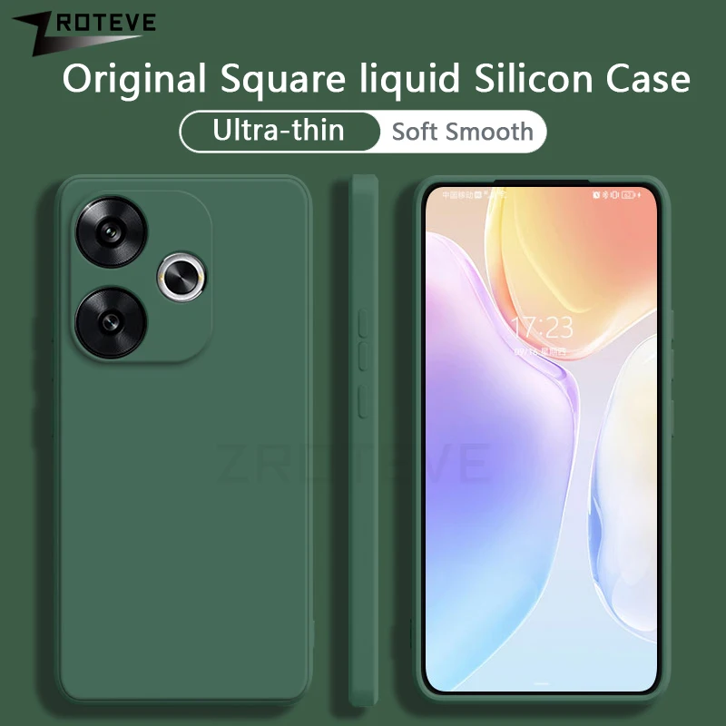 Para Redmi13 funda Zroteve cubierta suave de silicona líquida sedosa para Xiaomi Redmi 13 13C Redmi13C Xiomi POCO C65 fundas de teléfono Global - imagen 2