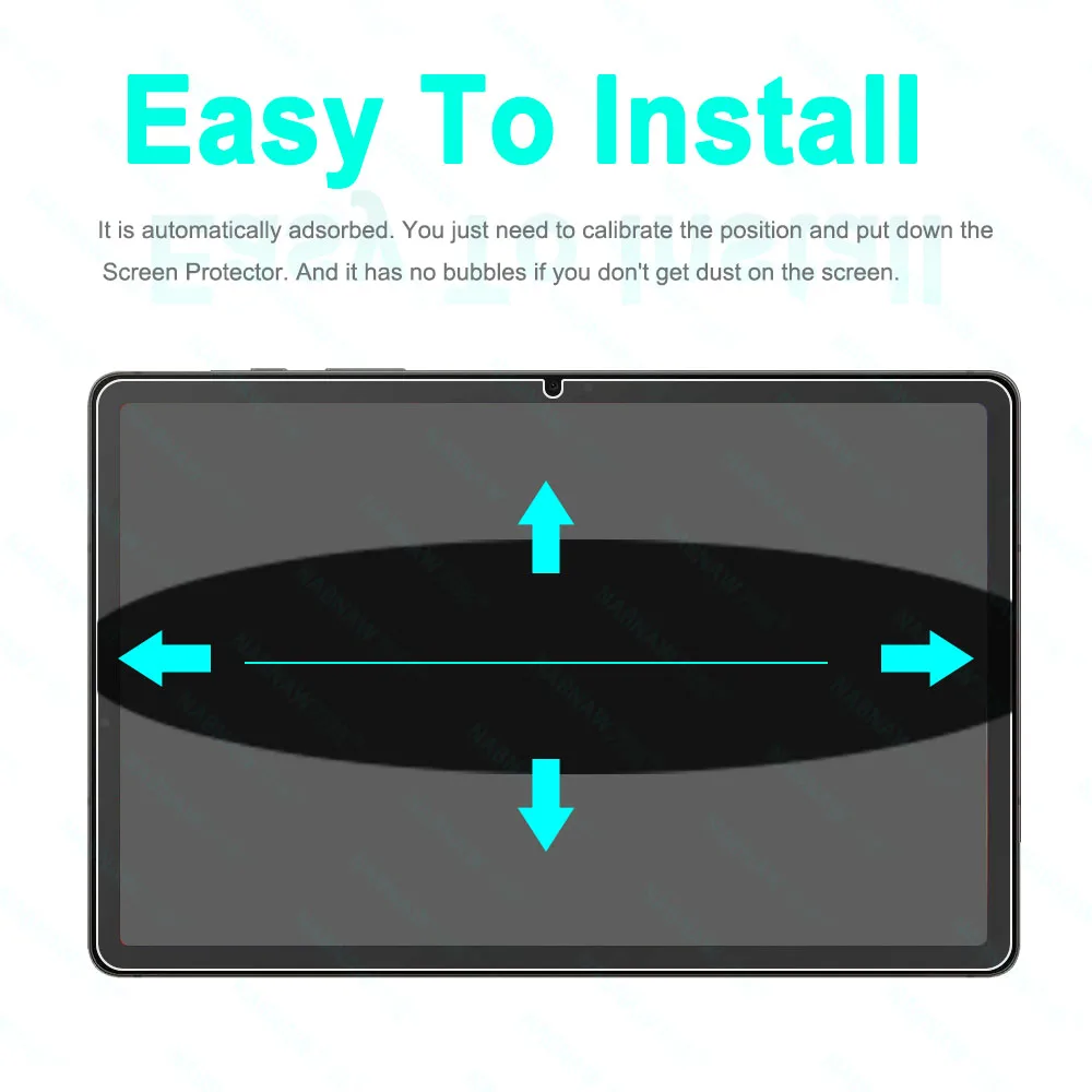 Protector de pantalla de vidrio templado HD a prueba de arañazos, 2 uds., para Samsung Galaxy Tab A8 A7 lite A9 Plus S9 FE S8 S7 S5e S6 lite 2024 - imagen 5