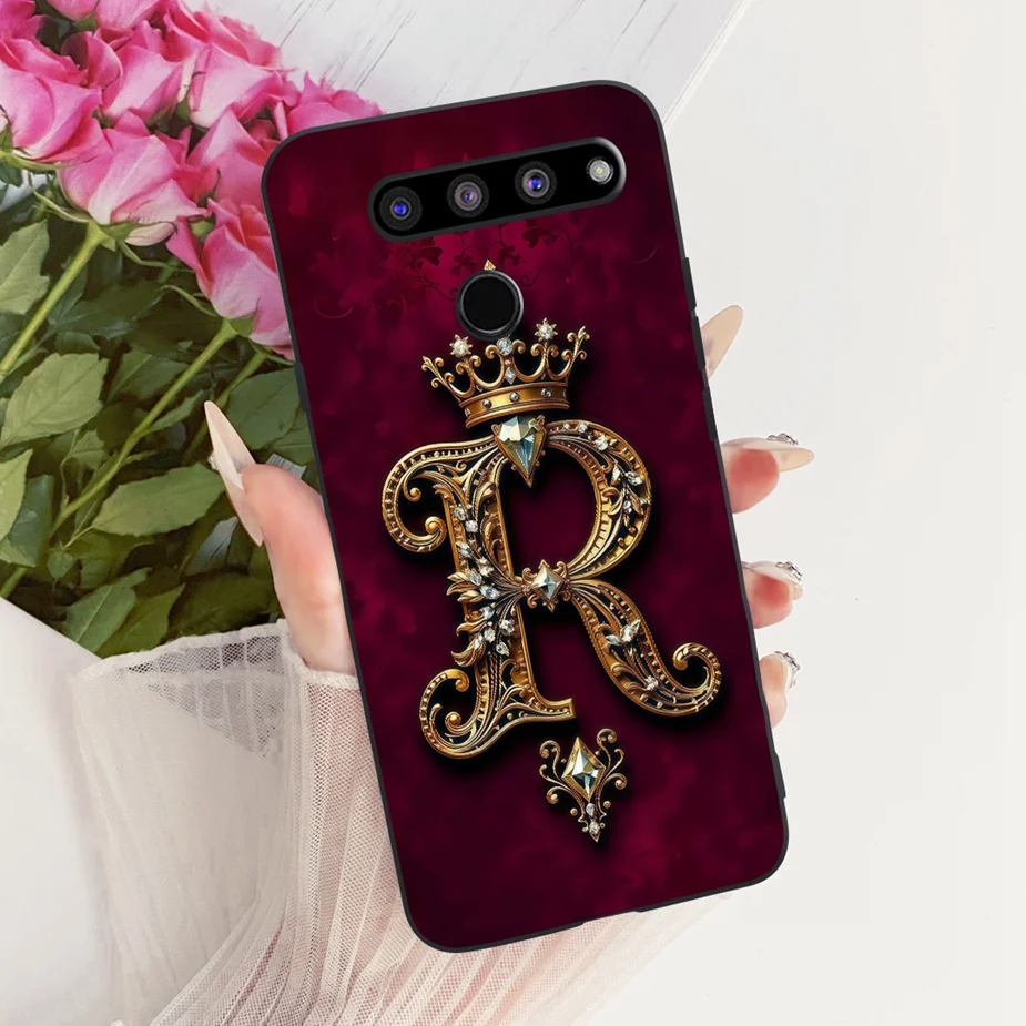Para LG V50 ThinQ 5G funda LM-V500N nueva corona letras cubierta para LG V50s ThinQ funda de silicona suave para LG V40 ThinQ V50thinq 5G bolsas - imagen 3