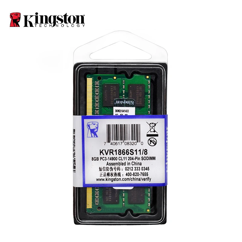 Kingston portátil Ram DDR3L DDR3 8GB 4GB 1066Mhz 1333Mhz 1600Mhz 1866Mhz SO-DIMM PC3-8500 10600 12800 Notebook DDR3 de doble canal - imagen 2
