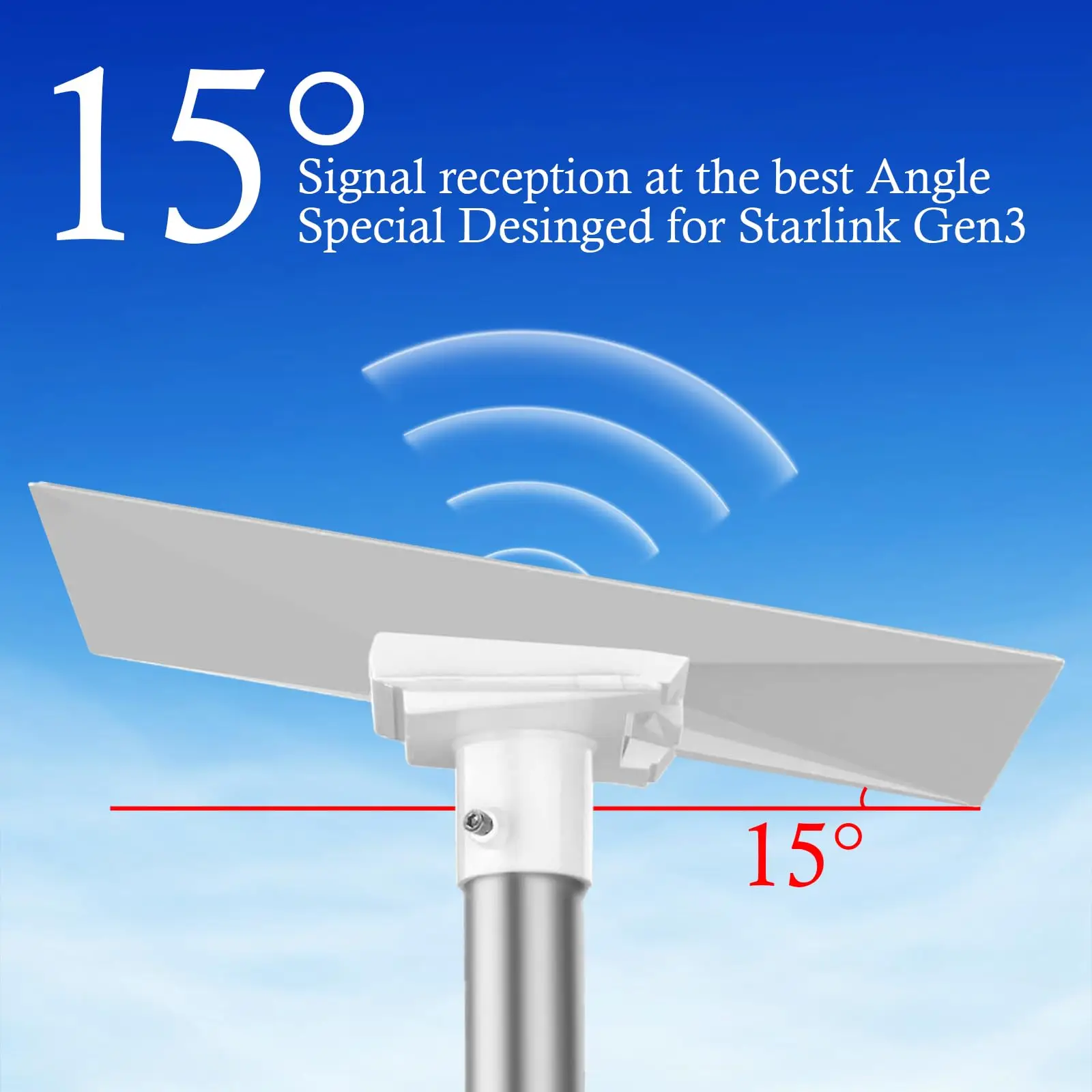 Soporte Montaje Poste Techo Starlink Gen 3 – Kit Redondo - imagen 4