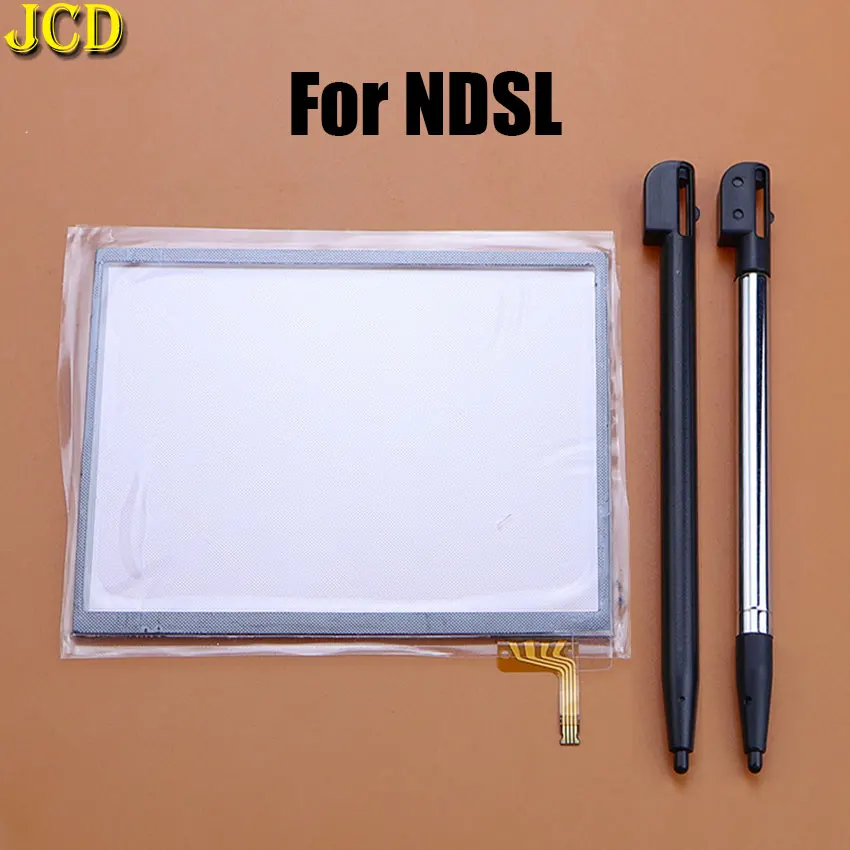 JCD reemplazo de plástico Metal lápiz óptico retráctil pantalla táctil Panel digitalizador de pantalla de vidrio para consola NDSL NDS Lite