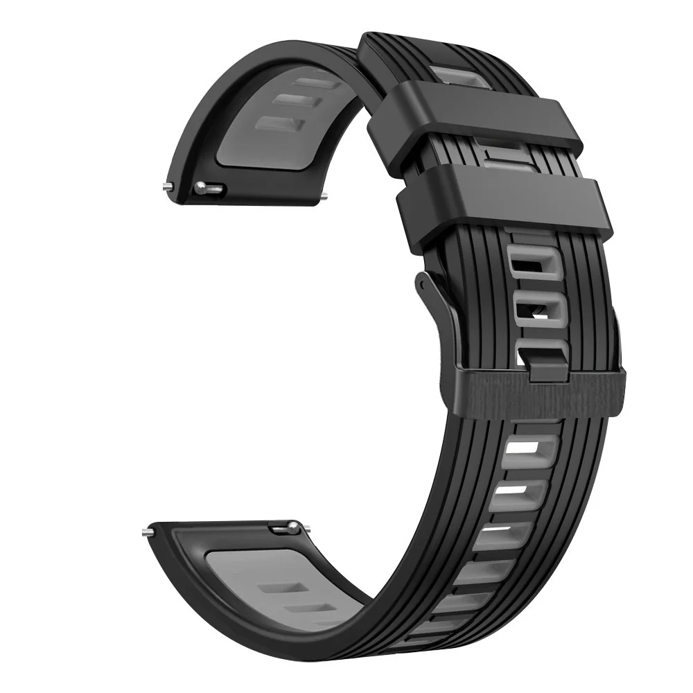 Correa de silicona de 22mm para Samsung Galaxy Watch, banda deportiva de 46mm para hombre para Galaxy Watch 3, 45mm Gear S3, pulsera de repuesto - imagen 5