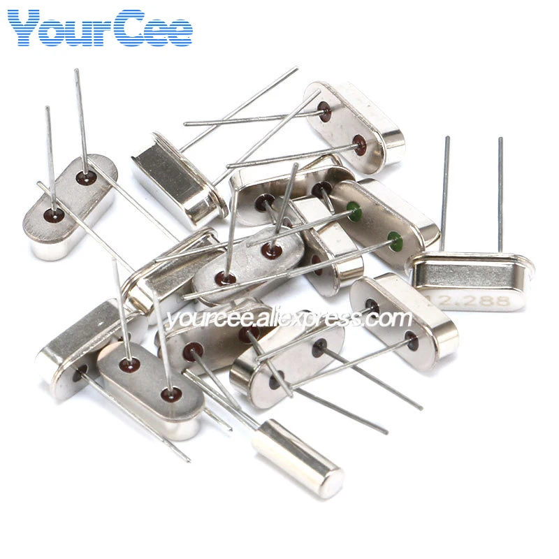 15 unids/lote Kit electrónico de oscilador de cristal Kits de bricolaje resonador cerámica cuarzo 4/6/8/10/11.0592/12.288/16/20/22.1184/24/25/48MHZ - imagen 2