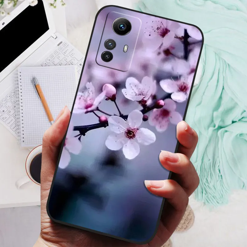 Para Xiaomi Redmi Note 12S Funda de silicona TPU a prueba de golpes Funda de teléfono de gato para Redmi Note12S Funda en Redmi Note 12S Impresión suave - imagen 3