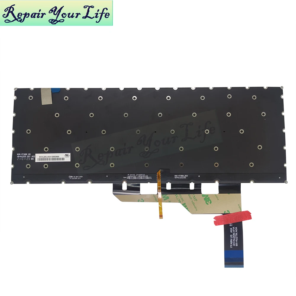 Teclado retroiluminado árabe ruso para ordenador portátil MSI Creator Z16 MS-1571 Z16-A11U A11UE A11UET Summit B15 Summit B15 A11SBL MS-1552 - imagen 2