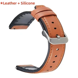 Correa Amazfit de cuero y silicona de 22 mm para Balance y GTR