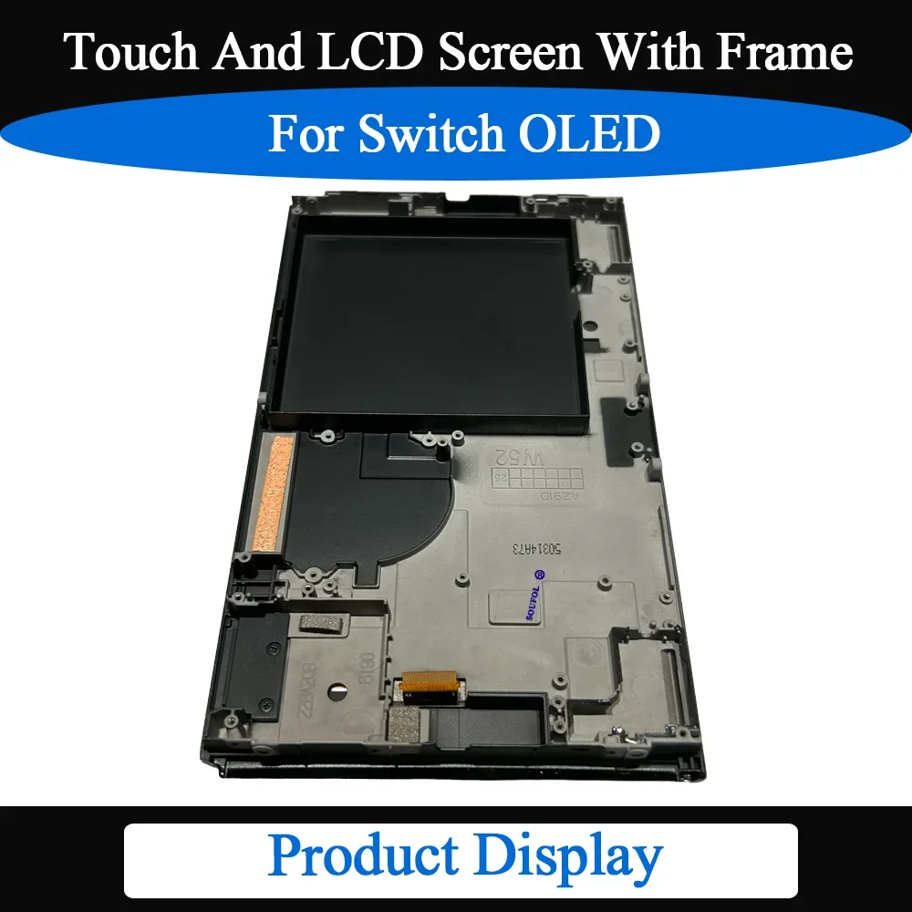 Pantalla táctil y LCD con marco para consola Switch OLED, montaje de pantalla completa, reemplazo del digitalizador para Switch OLED - imagen 4
