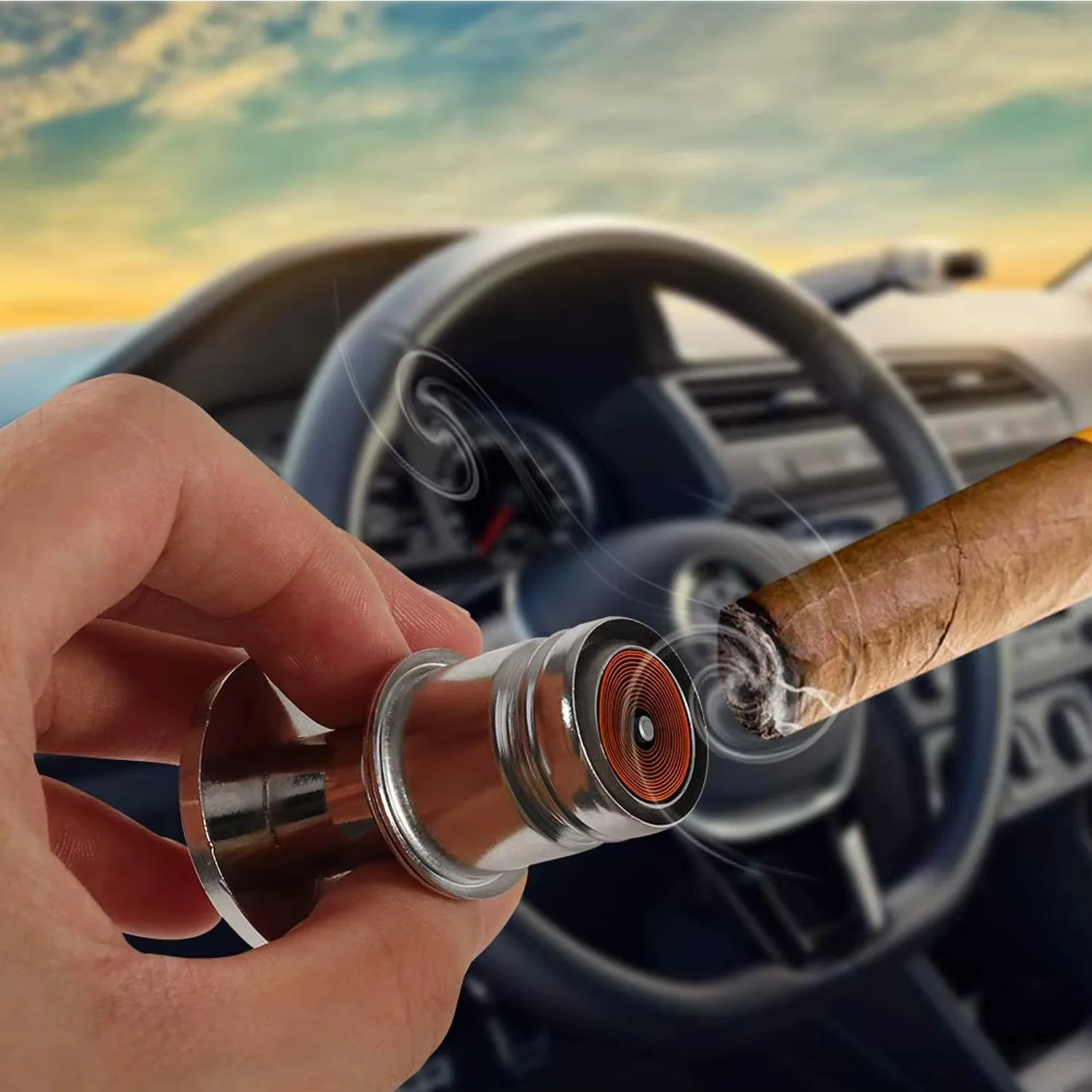 Cubierta de enchufe para encendedor de cigarrillos de coche, botón de expulsión y botón de misiles de fuego, reemplazo de encendedor de cigarrillos para coche que se adapta a la mayoría de los vehículos - imagen 5