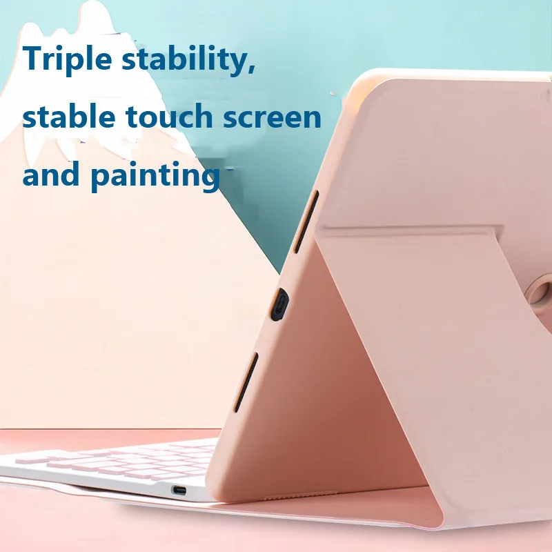 Funda con teclado y ratón Bluetooth para Huawei Matepad SE 11 2024 AGS6-W09 Funda con portalápices Funda de cuero TPU - imagen 2