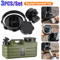 Juego de cubierta de cubo de agua para acampar, tapa de contenedor de almacenamiento de agua con grifo, tapa de cubo de agua potable para Picnic al aire libre, 1-3 juegos