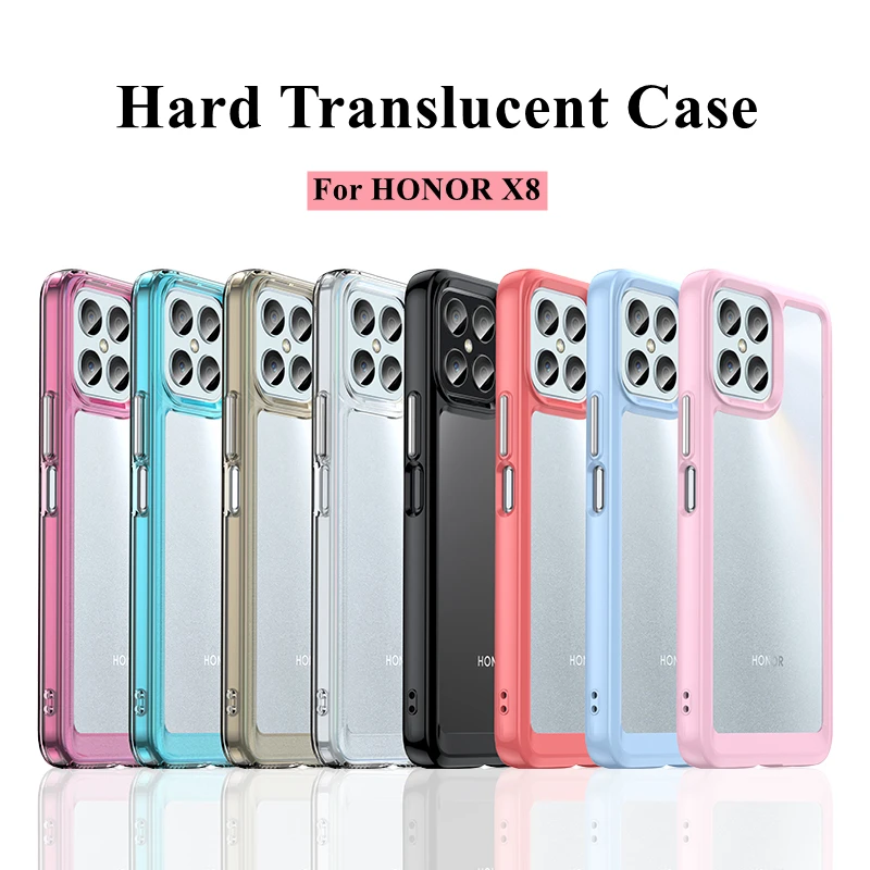 Funda para Honor X8 50 X30i X30, carcasa dura translúcida a prueba de golpes, parachoques de teléfono para Honor X8