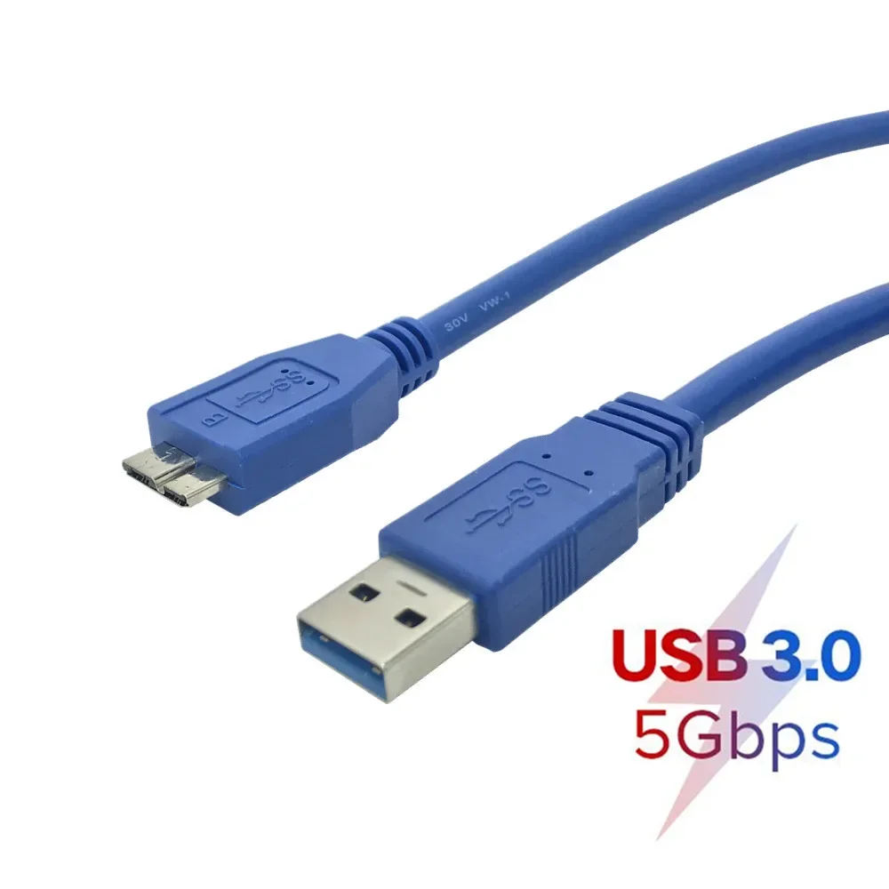 Cable USB 3,0 de 1 pies tipo A a Micro B para disco duro externo HDD USB HDD Cable de datos 1,5 M 3M 5M - imagen 3