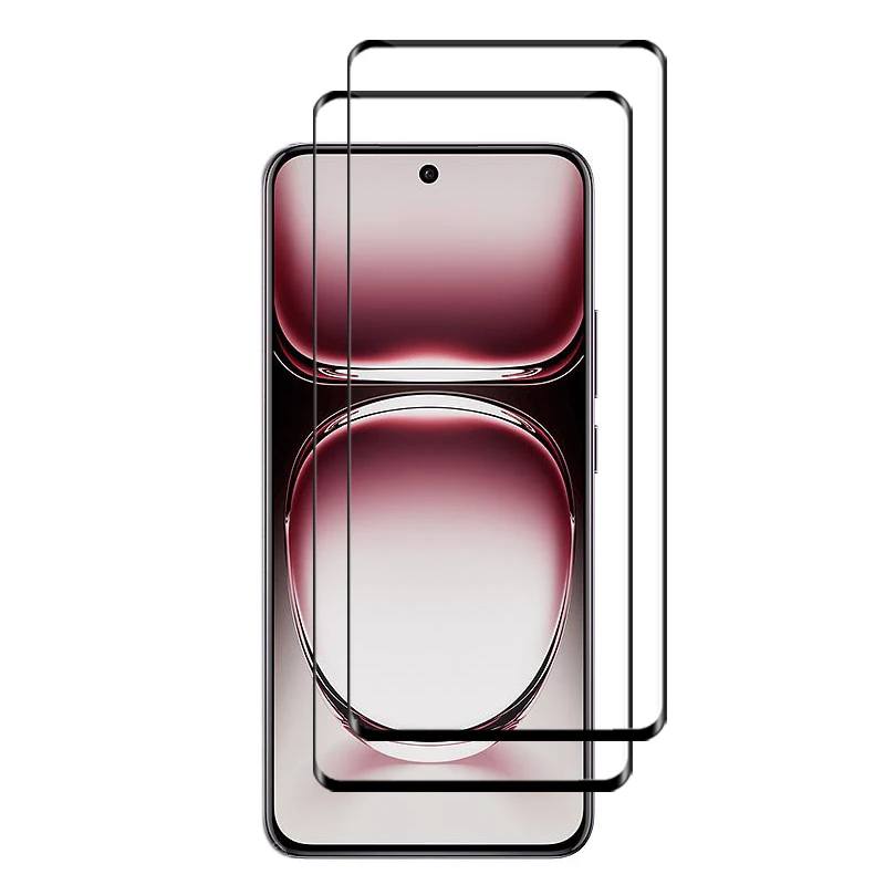 Protector de pantalla de vidrio de cubierta completa para OPPO, película protectora para teléfono 3D, Reno 12 Pro