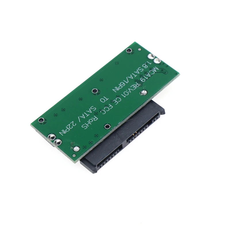 Adaptador de disco duro 1,8 7 + 7 + 2 SSD de alta calidad, Micro SATA a 7 + 16 Sata, 2,5 ", 3,3 V, se puede colocar en un ordenador portátil - imagen 2