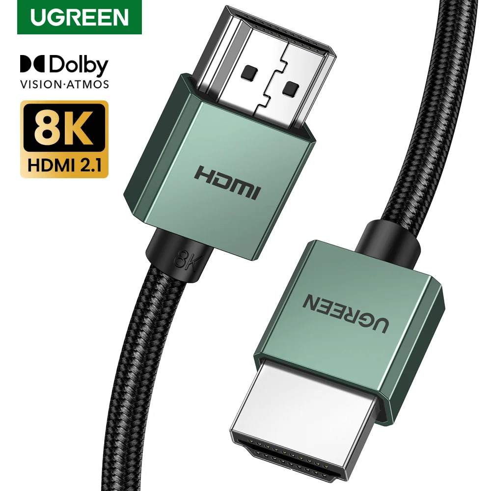 UGREEN-Cable compatible con HDMI, 8K/60Hz, para TV, Xiaomi Box, divisor, conmutador 3D, HDCP, ordenador portátil, pantallas