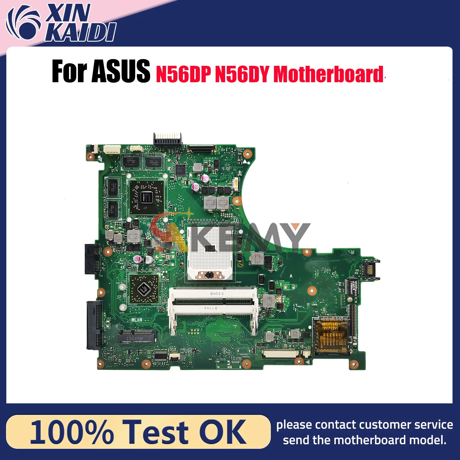 Placa base para ordenador portátil N56DY para ASUS N56DY N56D N56DP placa base para portátil este artículo está en stock 100% pruebas OK envío rápido