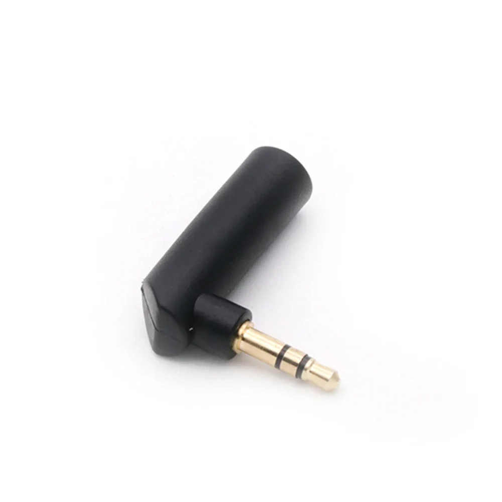10 Uds conector chapado en oro conector Jack de 3,5mm ángulo recto hembra a 3,5mm 4/3 polos macho Audio estéreo enchufe conector adaptador Jack en forma de L - imagen 4