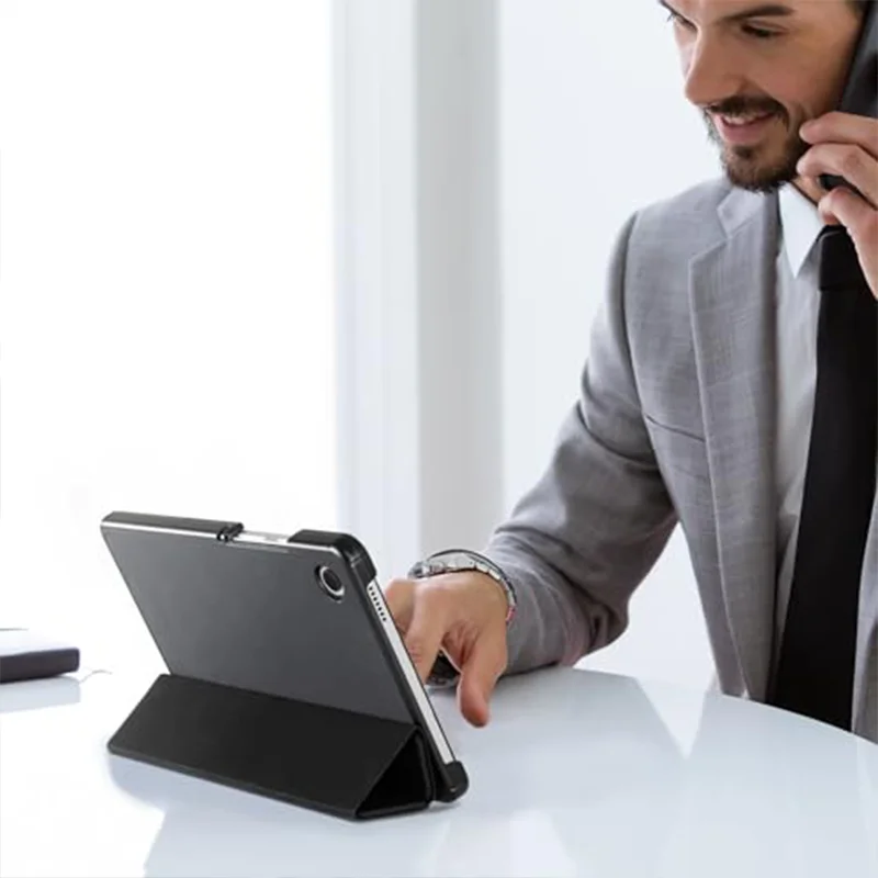 Funda con tapa magnética para tableta Samsung Galaxy Tab A9 Plus, carcasa trasera de TPU suave de 11 pulgadas para Galaxy Tab 9 2023 SM-X110, SM-X115 - imagen 4