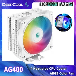 DEEPCOOL AG400 Disipador CPU Aire ARGB PWM Intel y AMD
