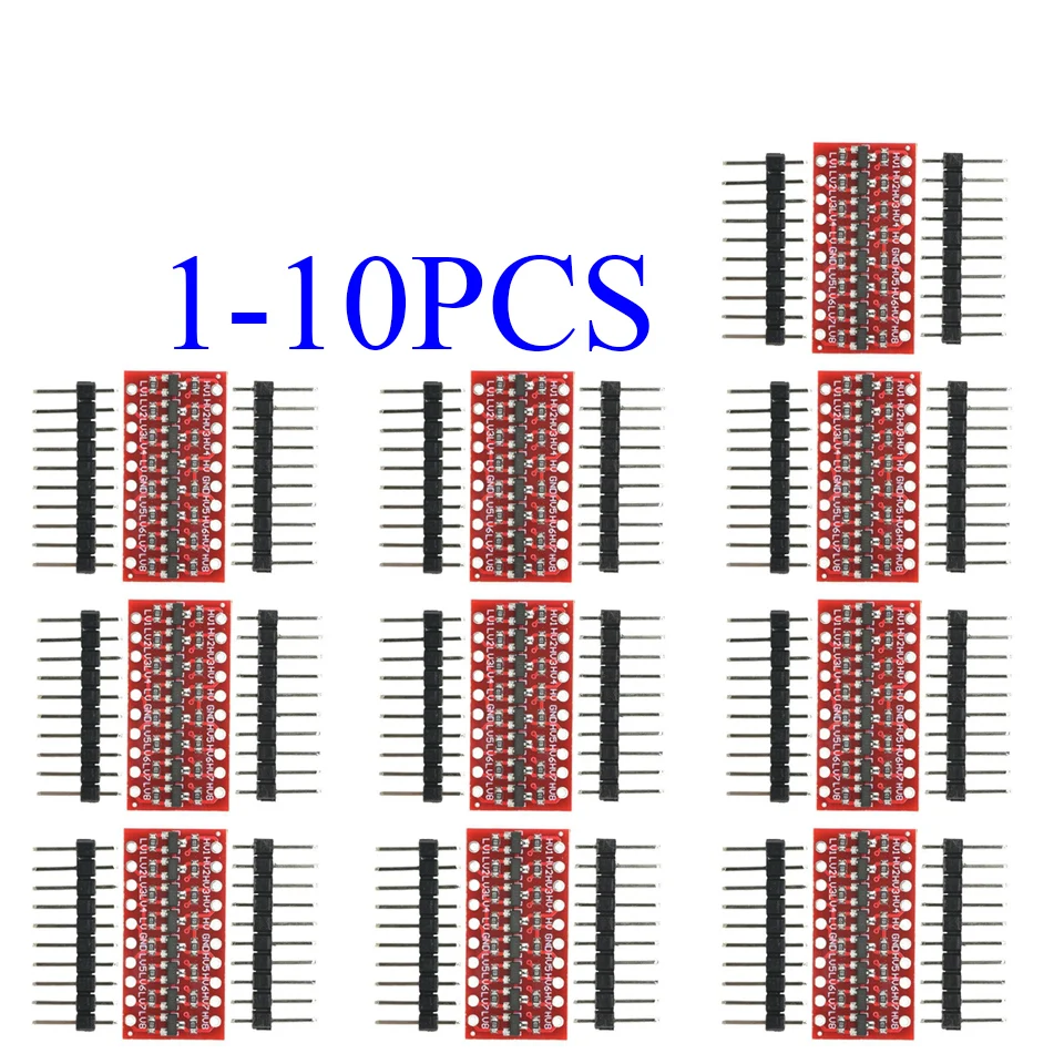 Módulo de nivel de voltaje bidireccional de 8 bits, convertidor de alta velocidad, dúplex completo, bidireccional, 8, placa de conversión de nivel de carretera