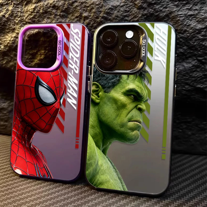 Funda de PC Spider Man Hulk Marvel para Samsung Galaxy A24 A33 A34 A14 A13 A23 A55 A15 A35 A25 A05 A05S 5G A54 A53 A32 A52 A52S