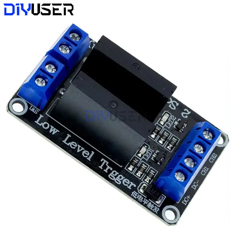 DIYUSER 5V 1 2 4 8 Channel SSR G3MB-202P Solid State Relay Module 240V 2A Output with Resistive Fuse  Diy Kit  For ARDUINO - imagen 4