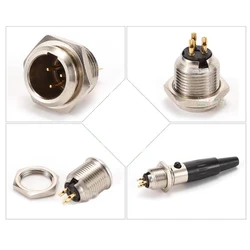 Mini XLR conector macho hembra de 3 pines, conector de micrófono de Audio XLR pequeño para soldadura de micrófono, enchufe de alimentación recto A2