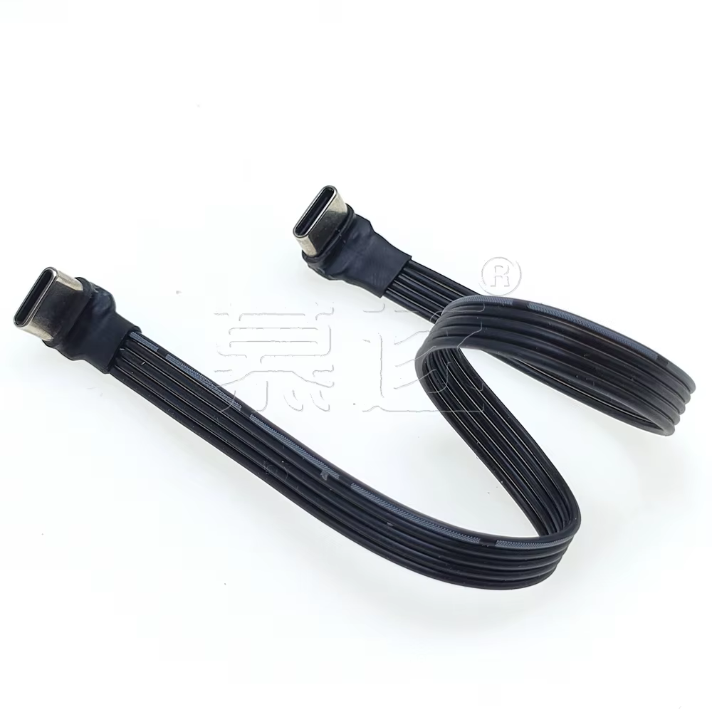 Cable USB-C Plano FPV – Extensión 90° 5cm a 50cm - imagen 5