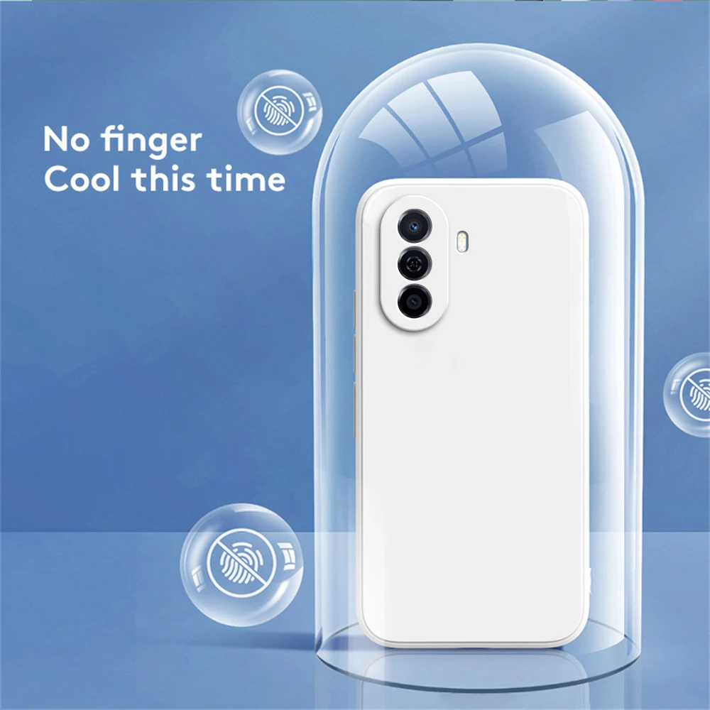 Funda Original para Huawei Nova Y70 Y71, protección de cámara cuadrada de silicona mate Nova Y70 Plus 4G, funda de teléfono Original de lujo suave - imagen 3