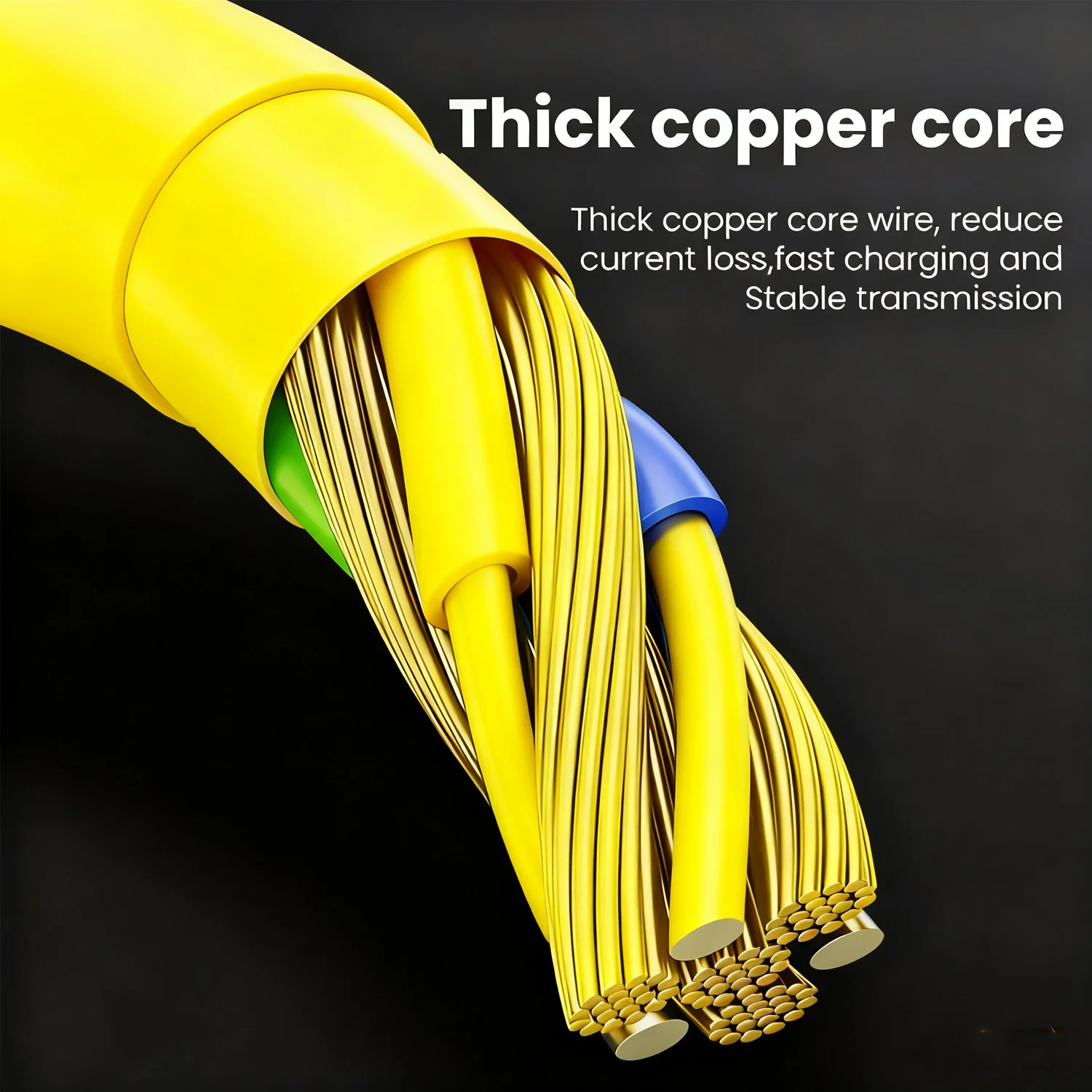 Cable de datos USB tipo C Dual 6A 100W, Cable de carga rápida con resorte telescópico para iPhone Samsung Mi USB-A a Cable de carga tipo C - imagen 5