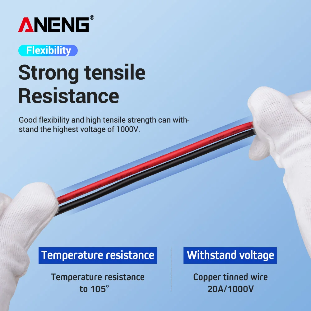 Multímetro de abrazadera, cables de prueba universales, Cable ANENG PT1003 20A, Cable de PVC, probador de punta de aguja, sonda, bolígrafo de Cable, prueba de Cable - imagen 4