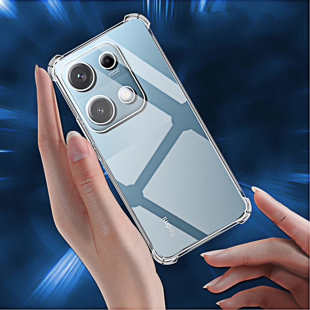 Funda de teléfono a prueba de golpes para Redmi Note 14s 4G, fundas traseras transparentes Clera para Xiaomi Redmi Note14 Note 14 Pro Plus 5G - imagen 5